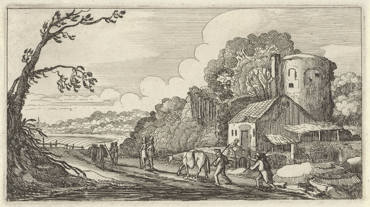 Landschap met reizigers door Gillis van Scheyndel (I)