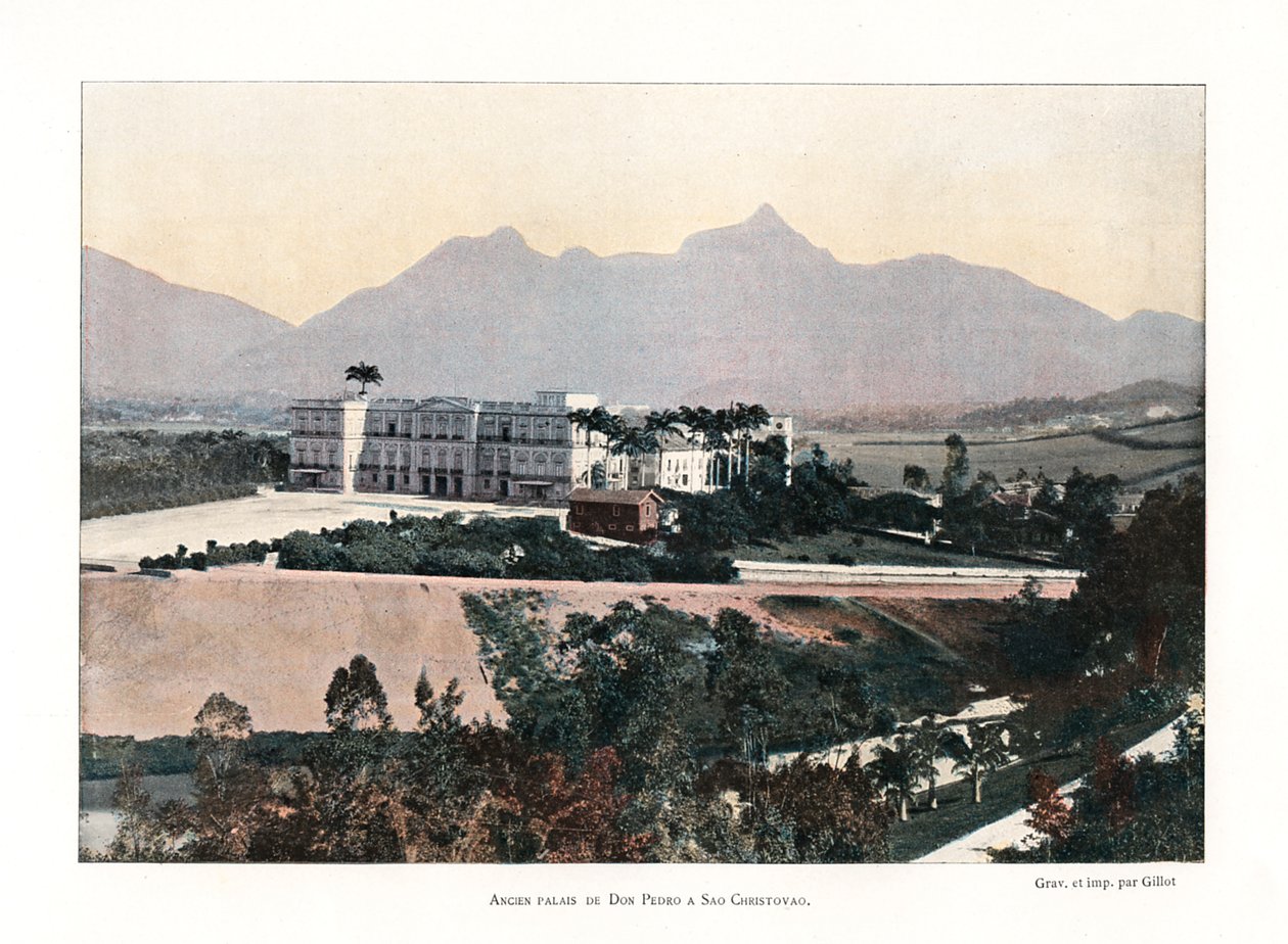 Paleis van Don Pedro, Brazilië, 19e eeuw door Gillot