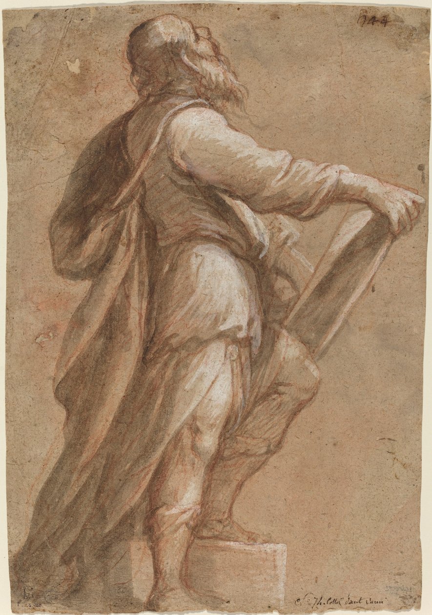 Een Heilige met een Boek door Gioacchino Assereto