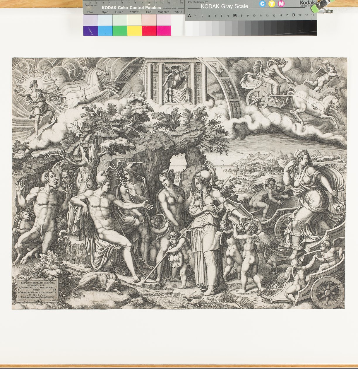Het oordeel van Paris, 1555 door Giorgio Ghisi