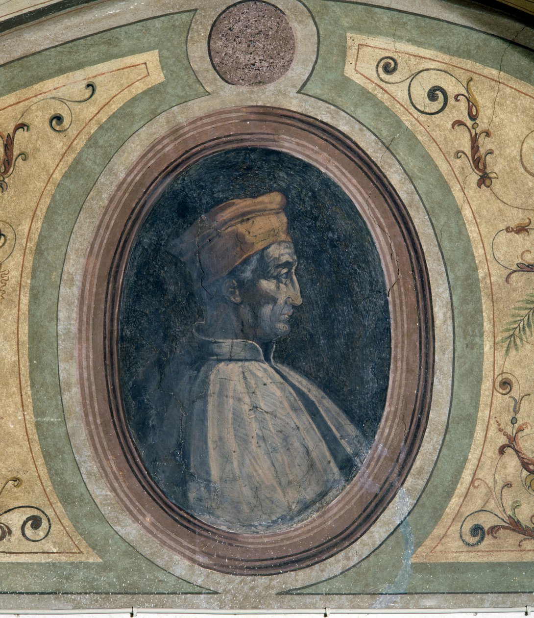 Portret van een man, Camera della Fama, 1548 door Giorgio Vasari