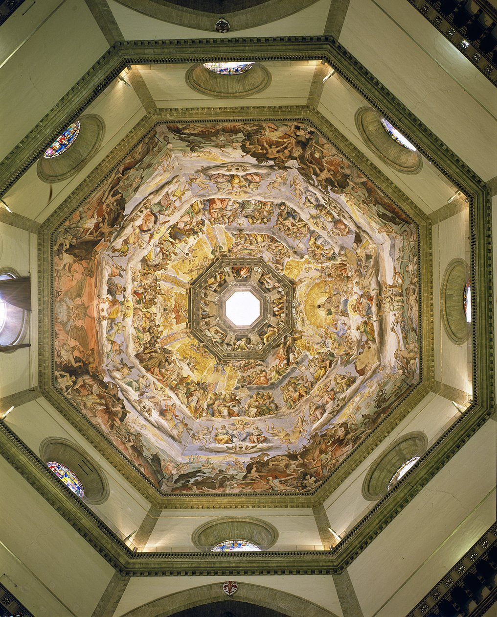 Het Laatste Oordeel, van de koepel van de Duomo, 1572-79 door Giorgio Vasari