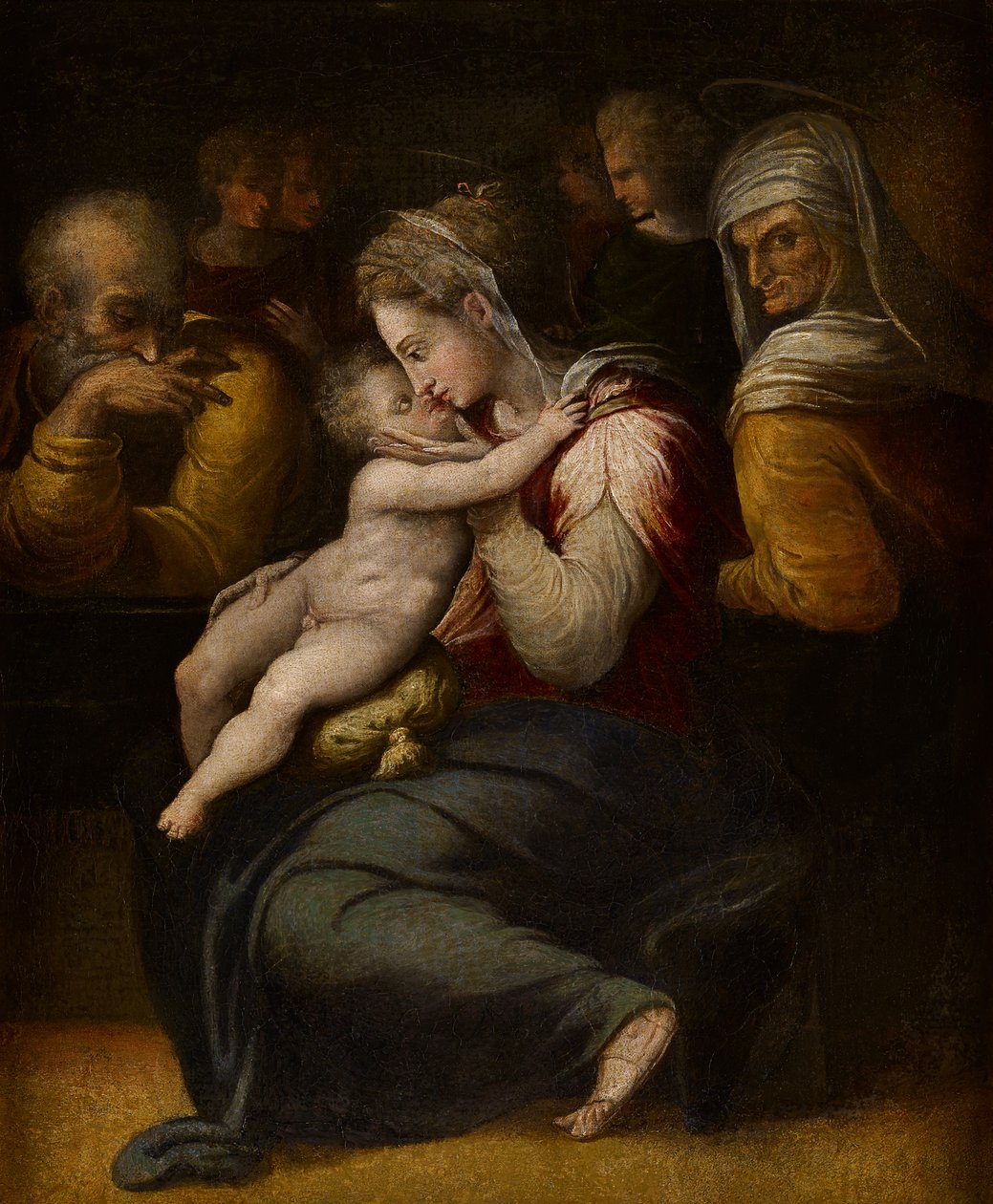 De Heilige Familie door Giorgio (attr.to) Vasari
