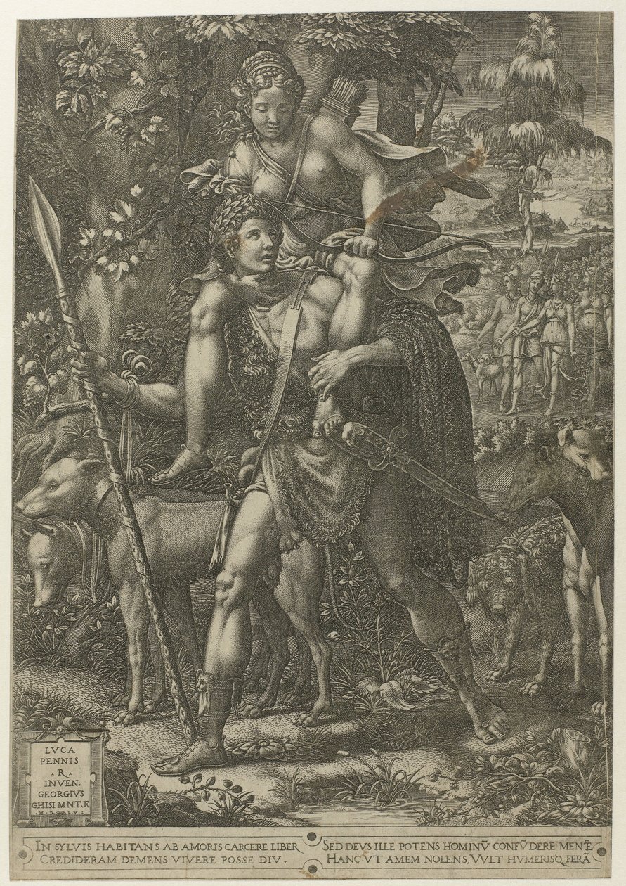 Allegorie op de Jacht door Giorgio Ghisi