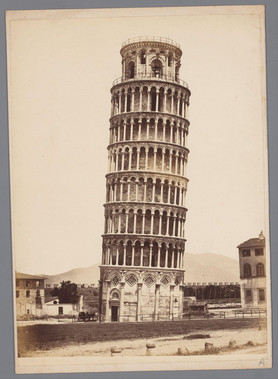 Toren van Pisa door Giorgio Sommer (attributed to)