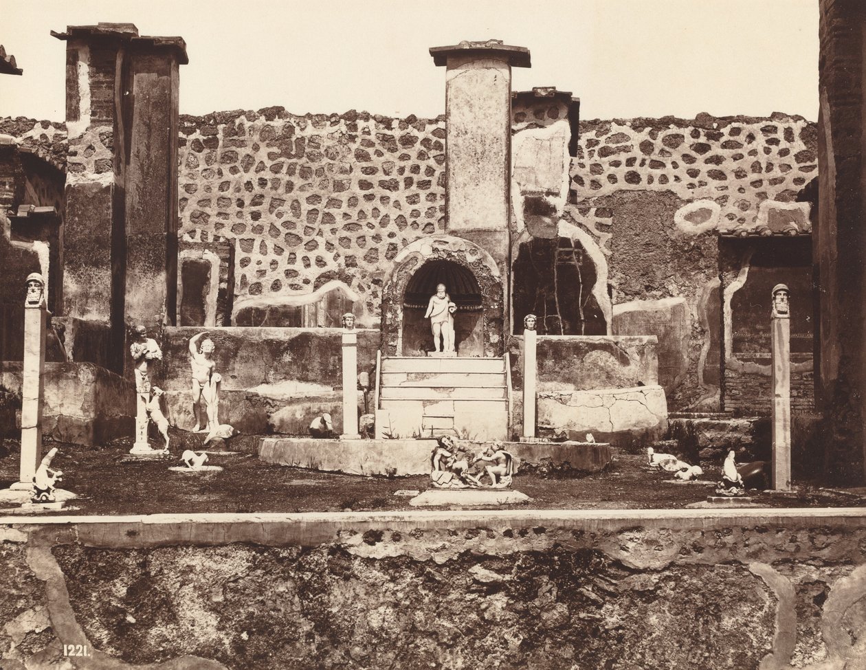 Casa di Marco Lucrezio, Pompeii door Giorgio Sommer