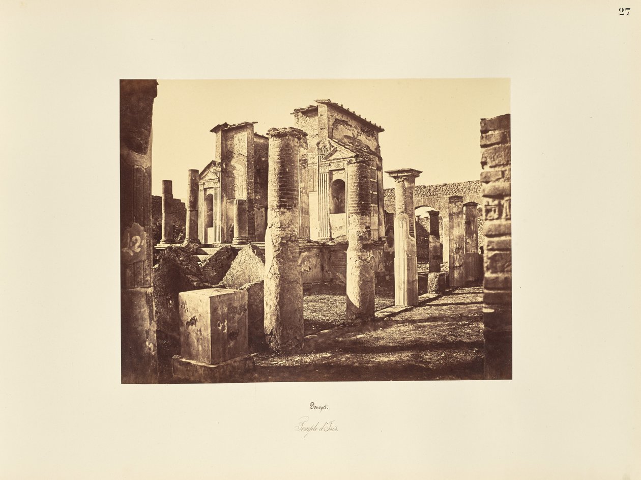 Pompeï. Tempel van Isis door Giorgio Sommer