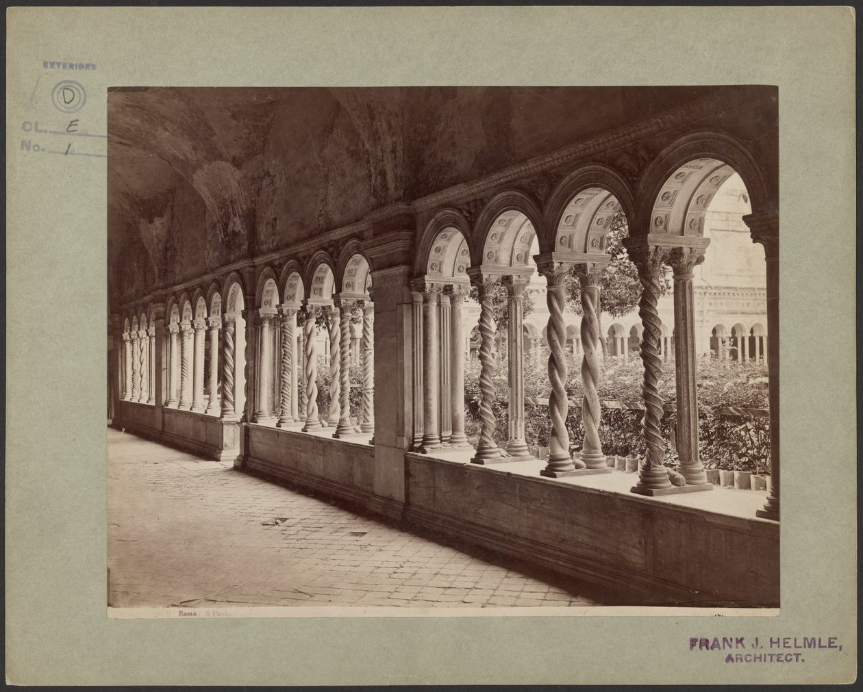 Rome. Sint-Paulus door Giorgio Sommer