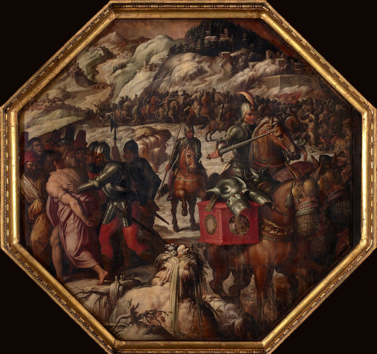 Nederlaag van de Venetianen in Casentino, 1563-1565 door Giorgio Vasari