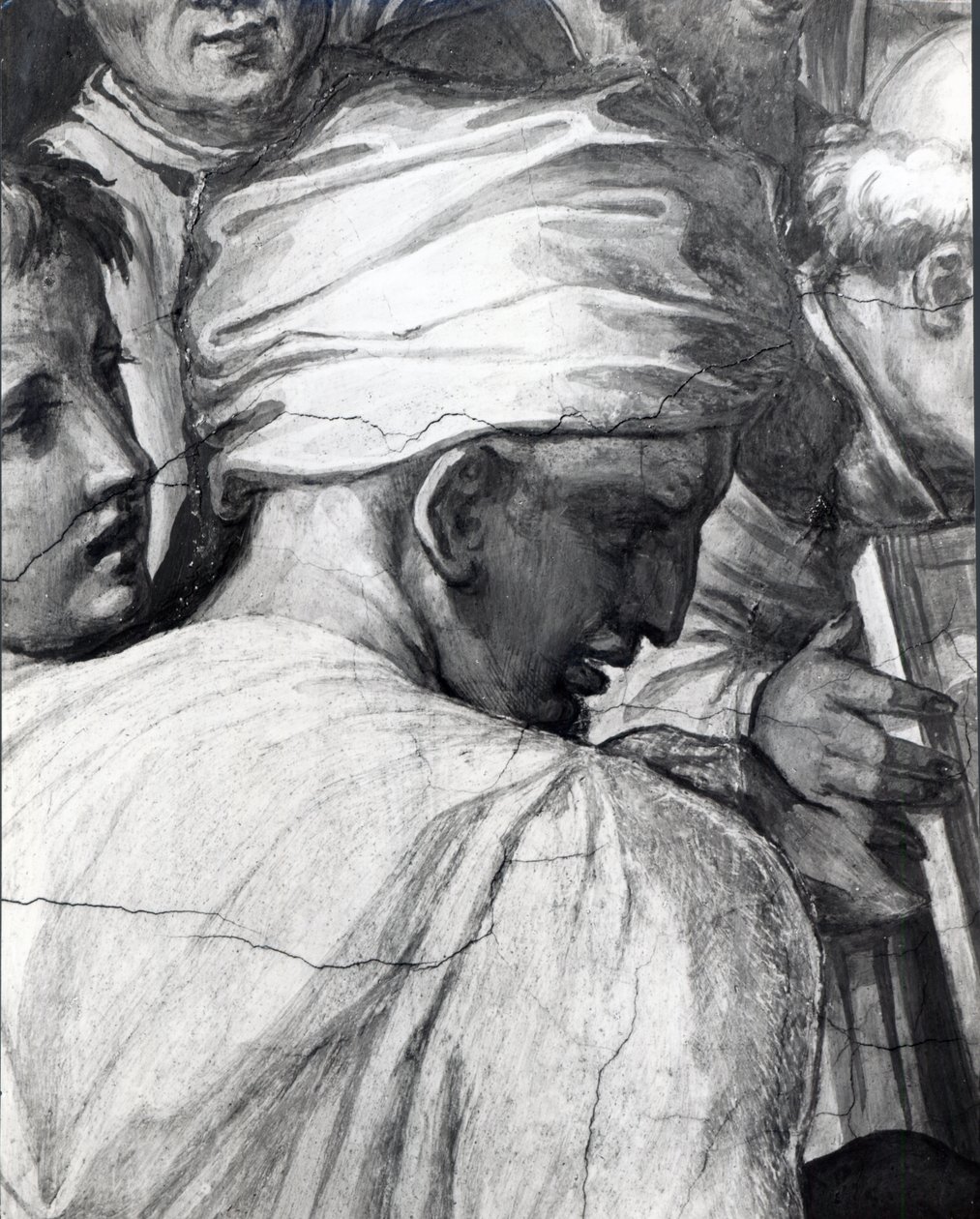Portret van Luca della Robbia in de Sala di Cosimo il Vecchio door Giorgio Vasari