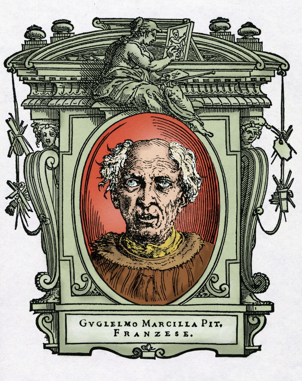 Portret van William van Marcillat door Giorgio Vasari