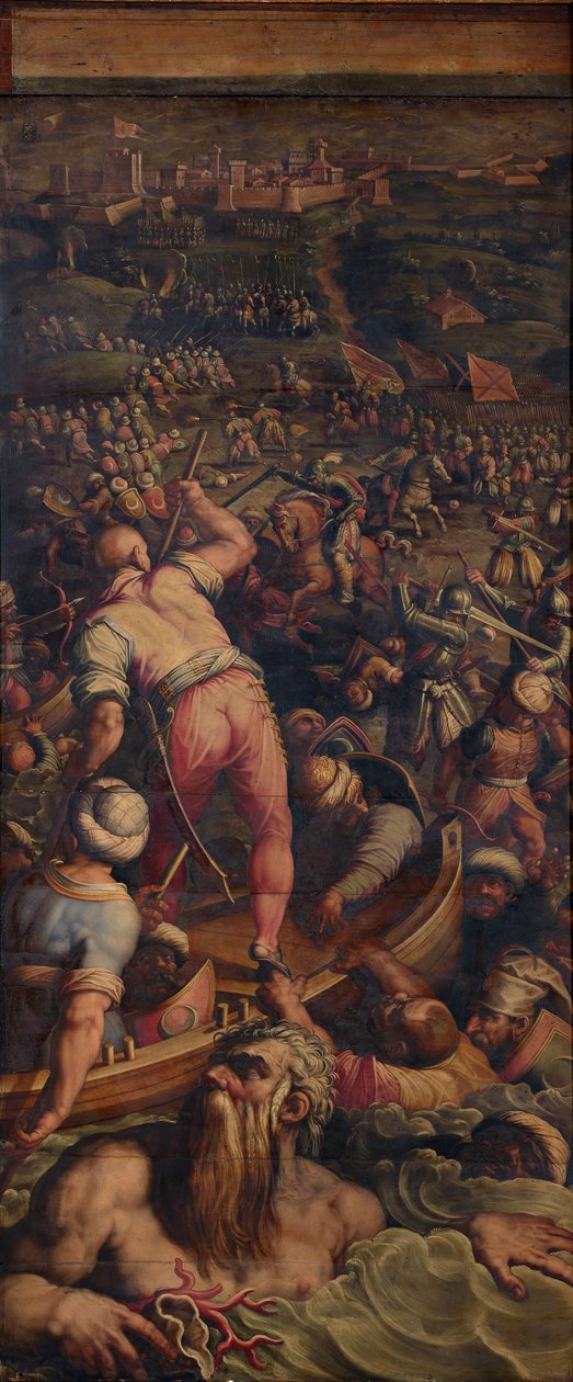 Nederlaag van de Turken bij Piombino, 1563-1565 door Giorgio Vasari