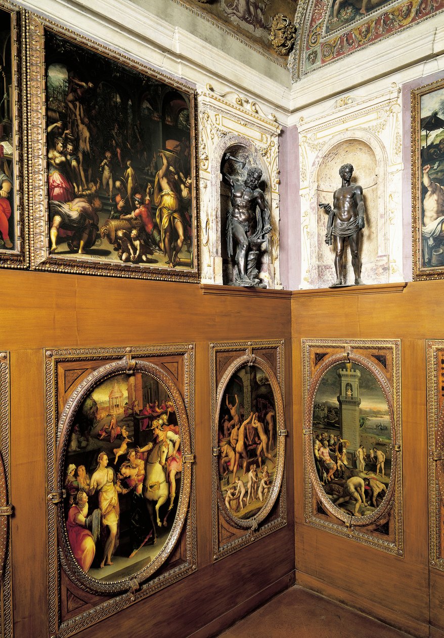 Studiolo (kleine studeerkamer) van Francesco I, door Giorgio Vasari, Palazzo Vecchio, Florence, Italië door Giorgio Vasari