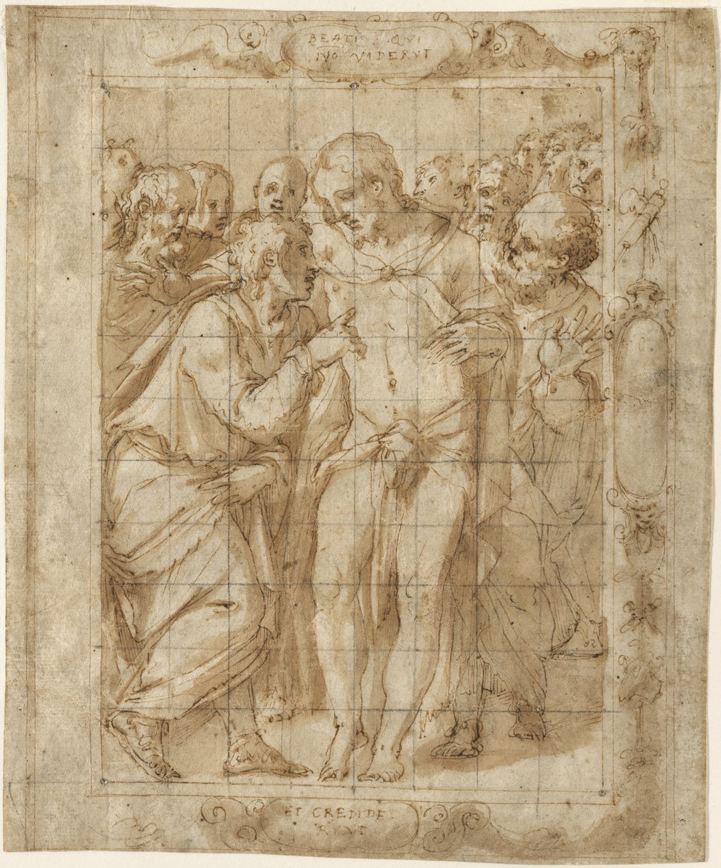 De ongelovigheid van Sint Thomas, ca. 1556-57 door Giorgio Vasari
