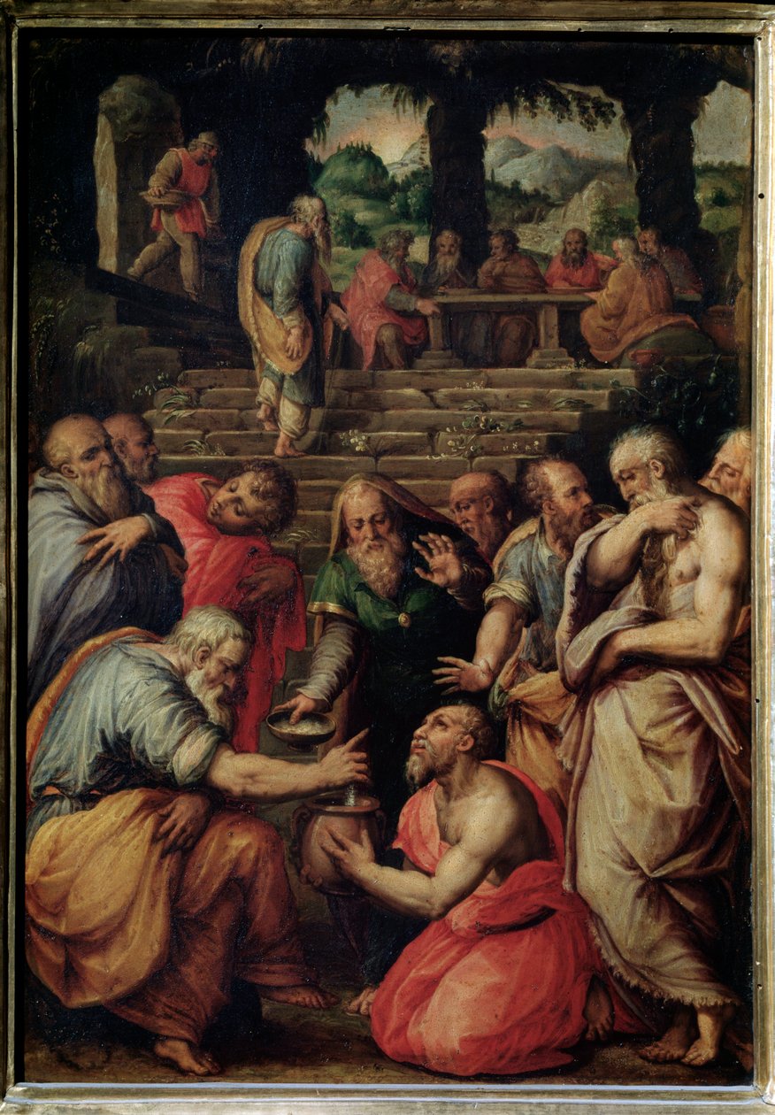 De Profeet Elisa door Giorgio Vasari