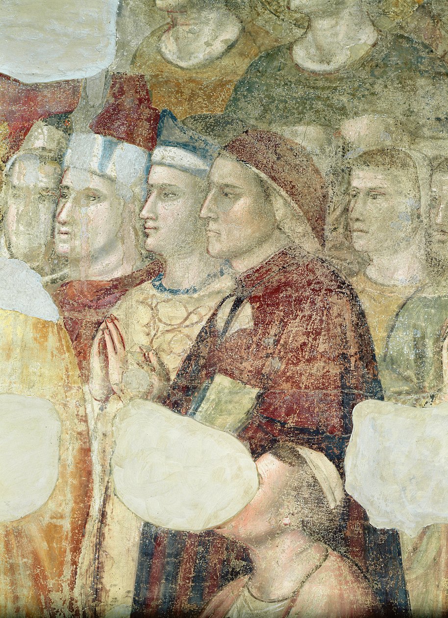 Dante Alighieri (1265-1321): (detail) door Giotto di Bondone