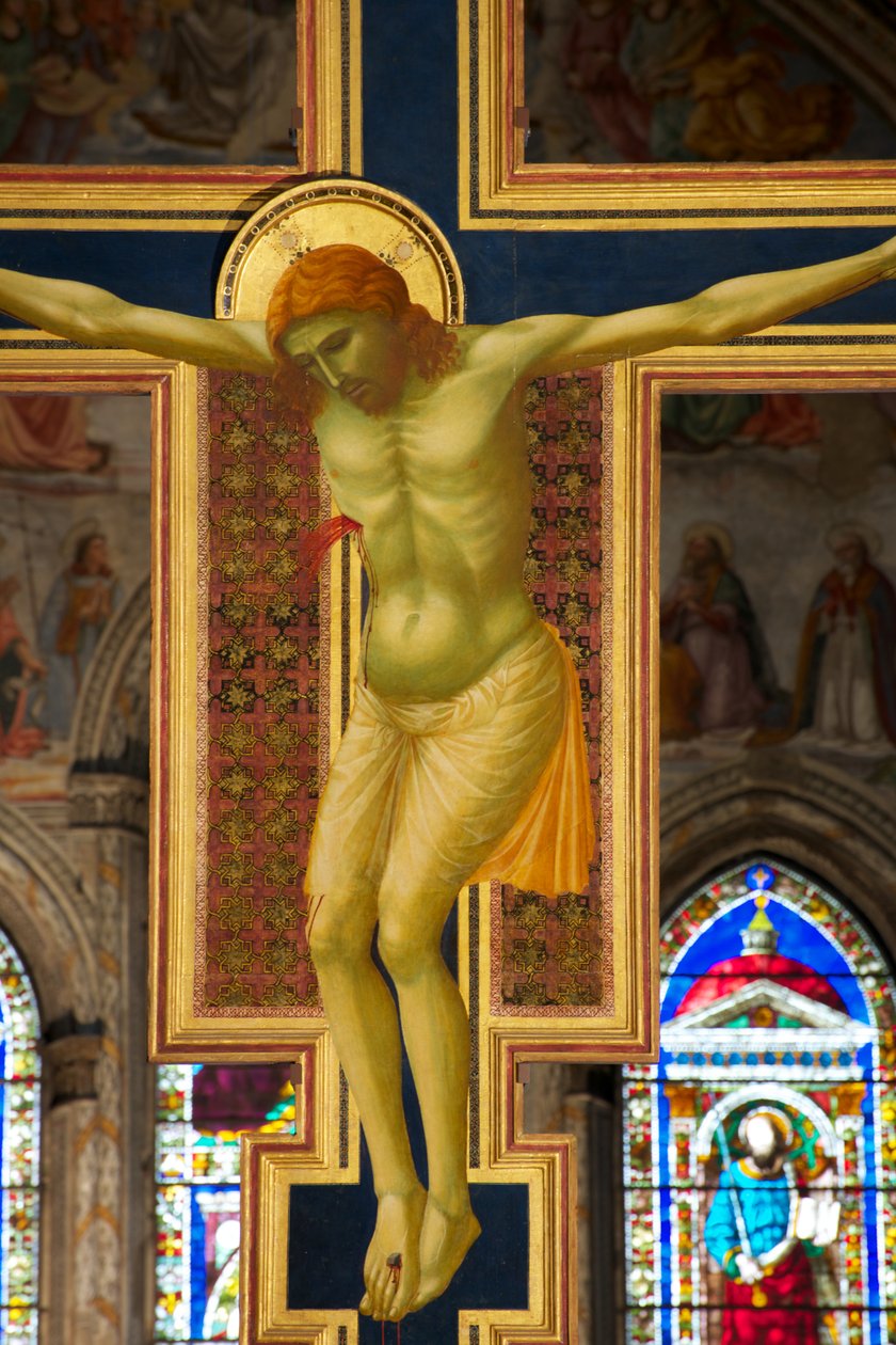 Detail van de Kruisiging door Giotto di Bondone