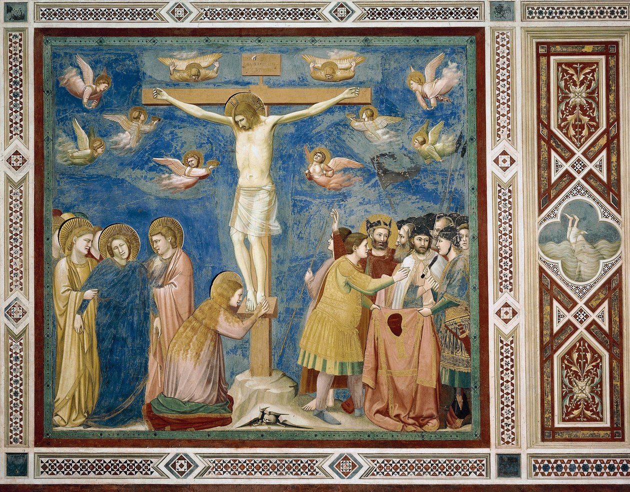 Kruisiging, Detail uit Leven en Passie van Christus, door Giotto door Giotto (c.1266 1337)