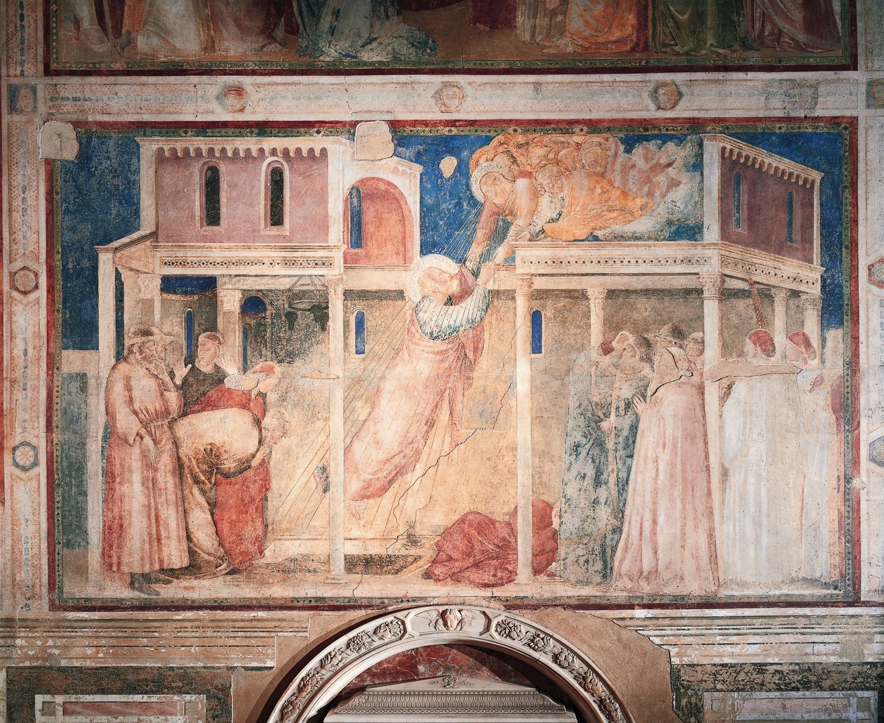 Verhalen van Johannes de Evangelist: ontvoering (detail) door Giotto (c.1266 1337)