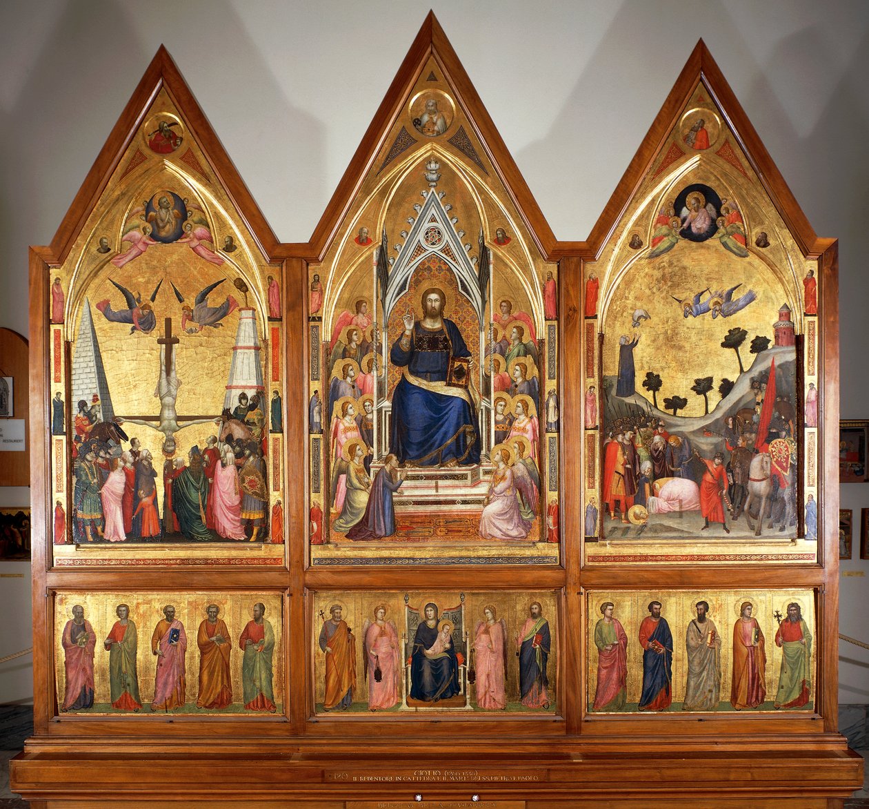 Het Stefaneschi-drieluik, voorkant, circa 1320 door Giotto (c.1266 1337)
