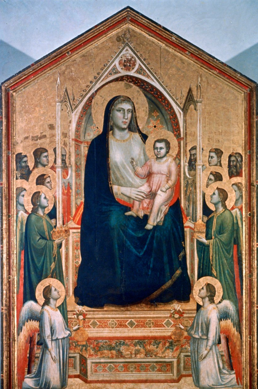 Madonna en Kind op de Troon, ca. 1300-1303 door Giotto di Bondone