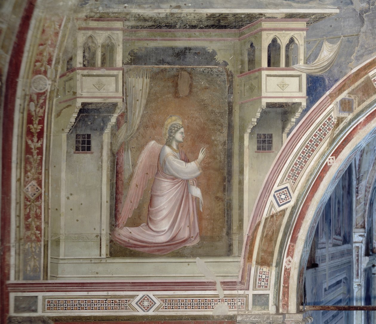 De Annunciatie (detail) door Giotto di Bondone