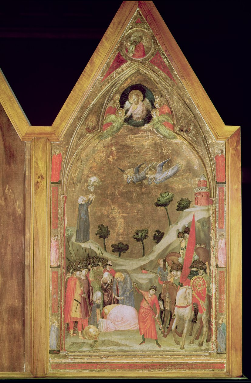 Het martelaarschap van St. Paulus, rechterpaneel van het Stefaneschi-drieluik, ca. 1320 door Giotto di Bondone