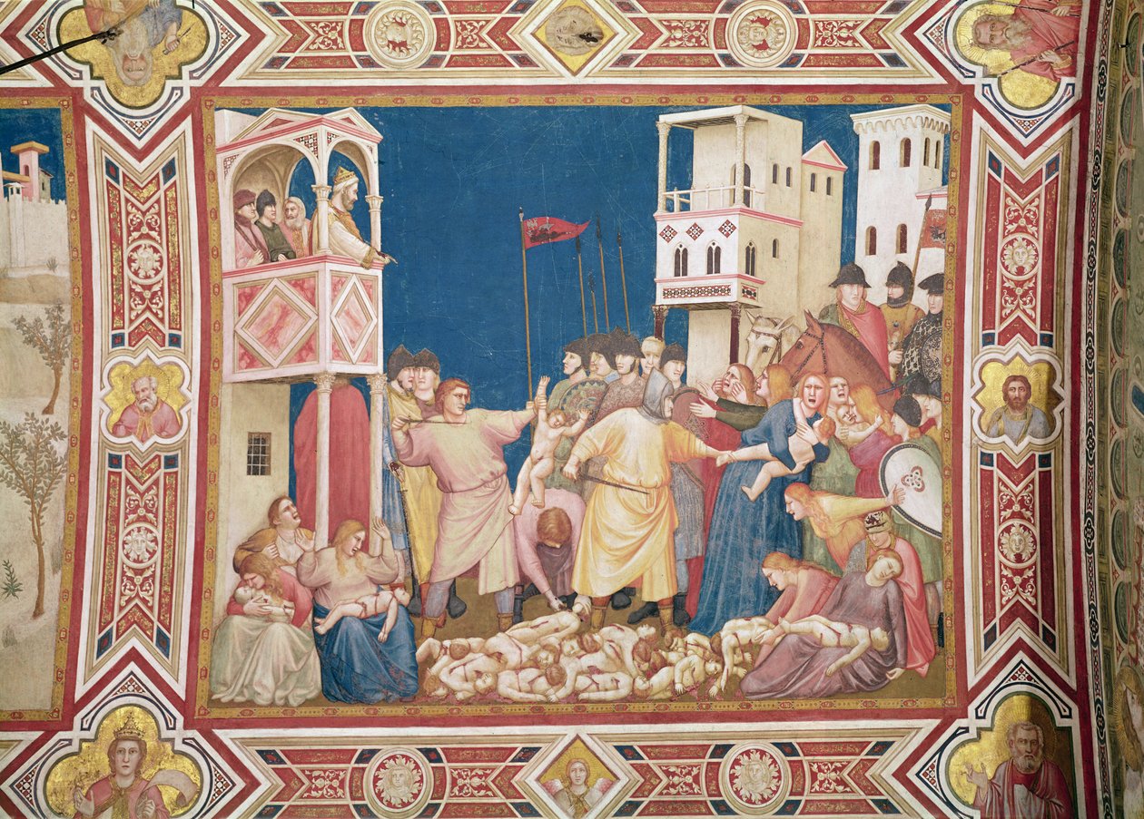 De kindermoord door Giotto di Bondone
