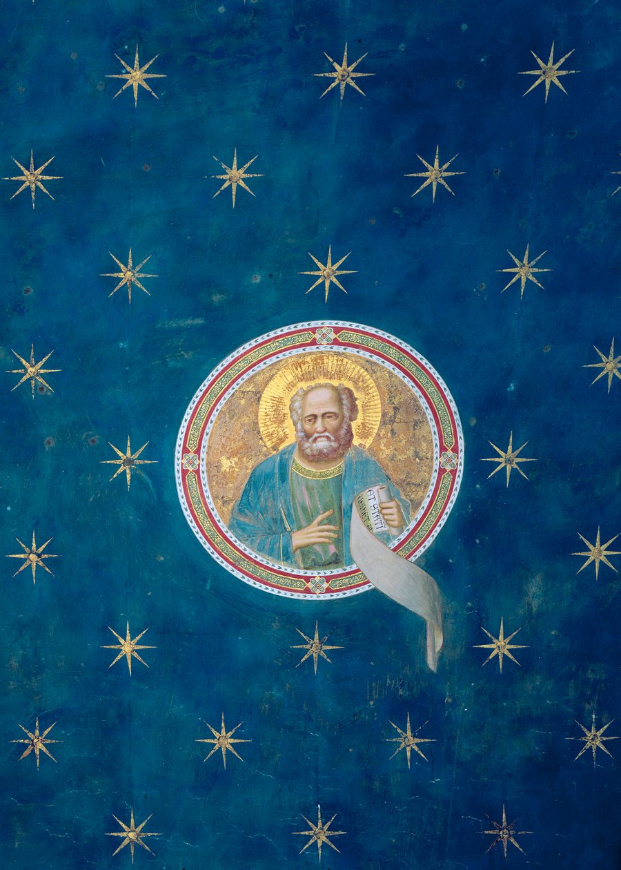 De Profeet Maleachi, van het plafondgewelf door Giotto di Bondone