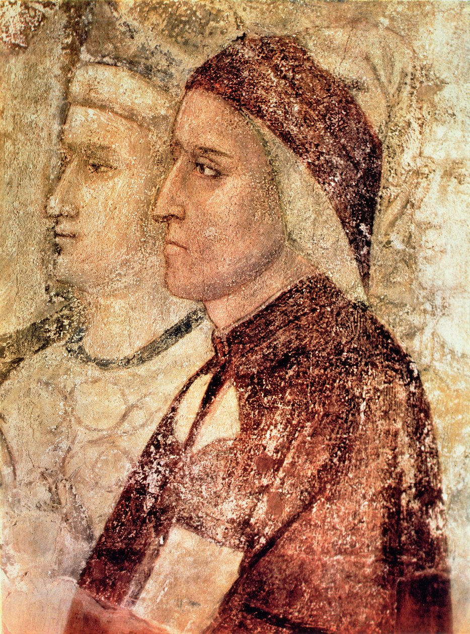 Paradijs, detail van Dante Alighieri (1265-1321) ca.1336 door Giotto di Bondone school of Giotto di Bondone school of