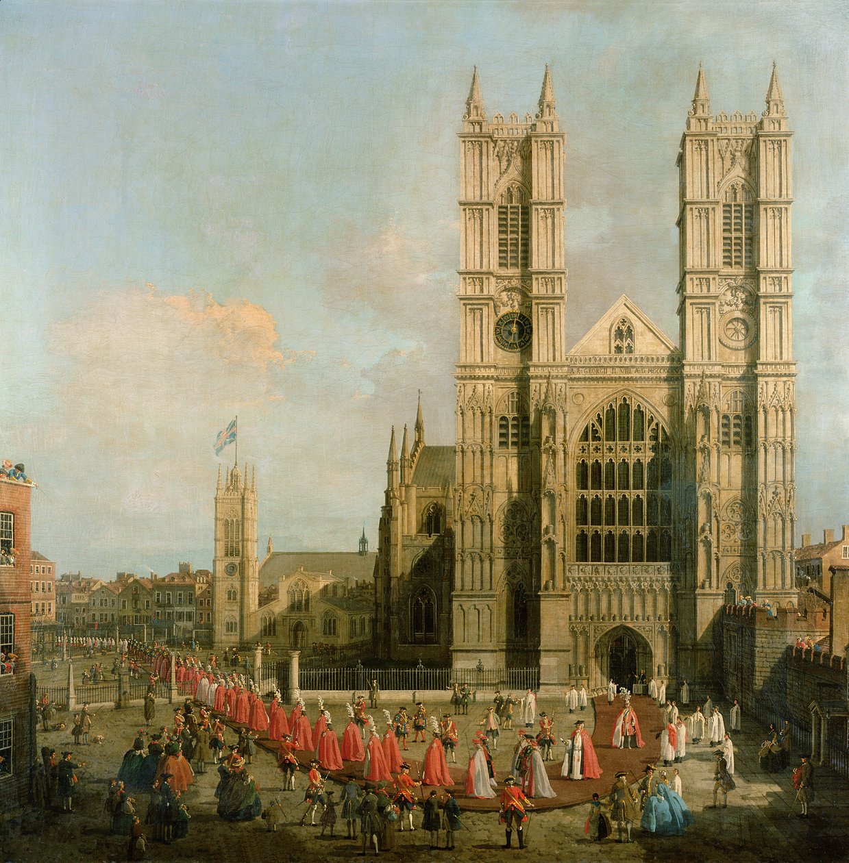 Processie van de Ridders van het Bad door Giovanni Antonio Canal