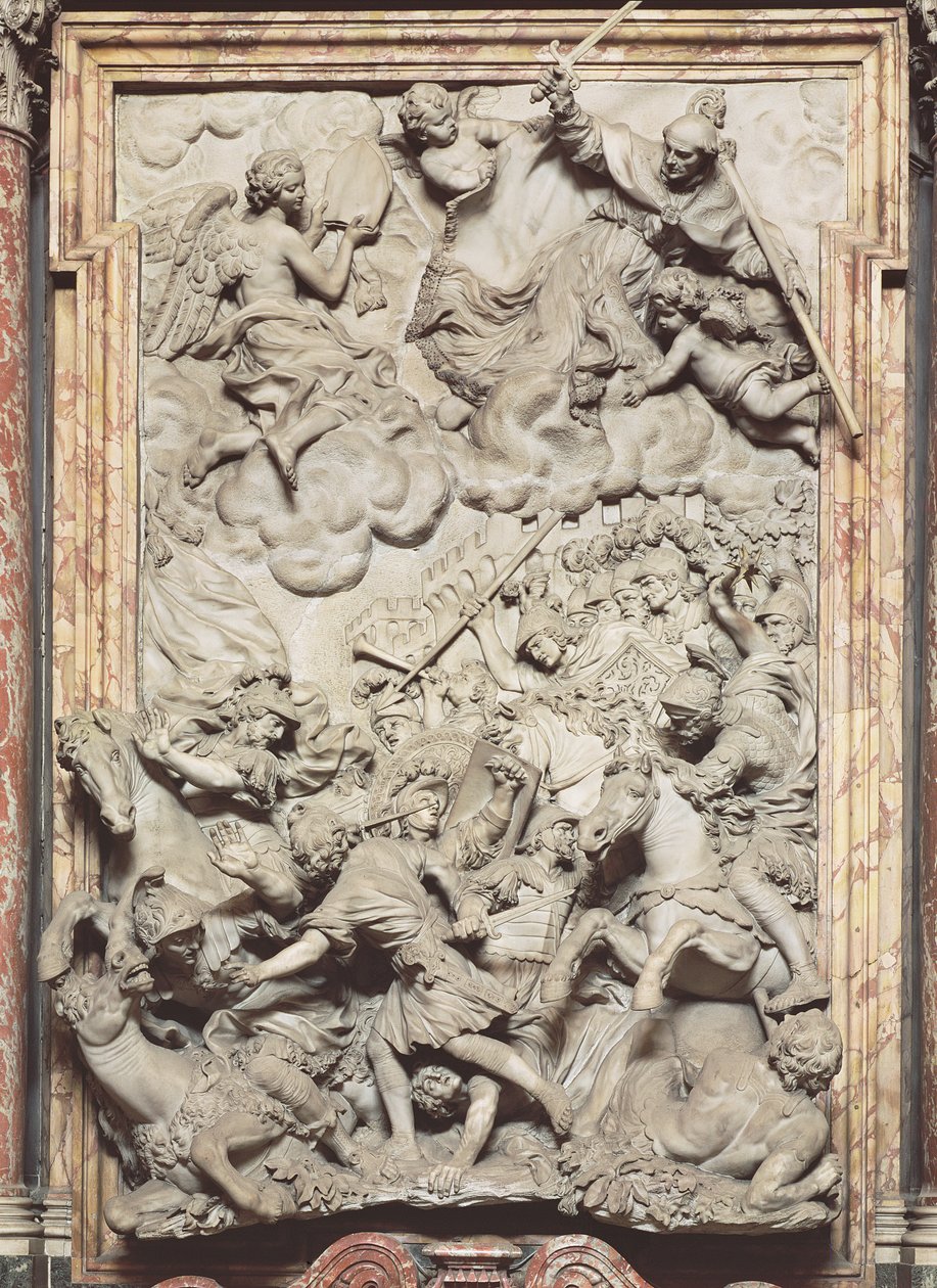 De Slag bij Anghiari, 1685-87 door Giovanni Battista Foggini
