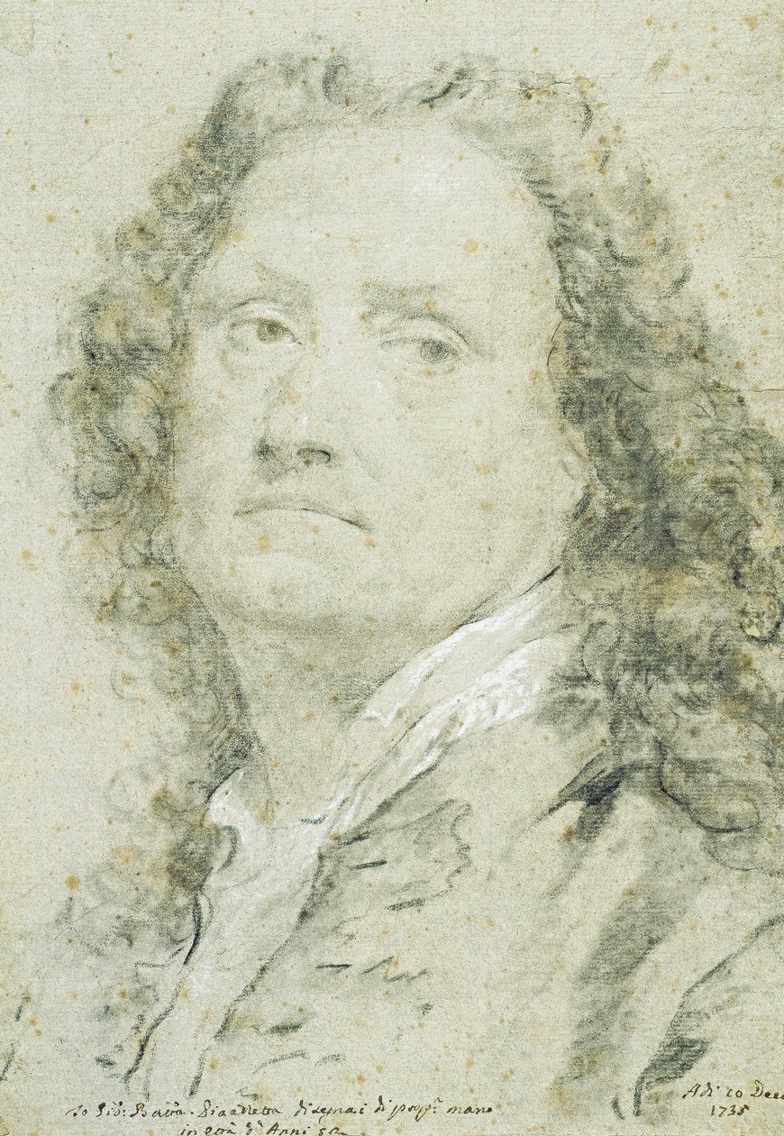 Zelfportret, 1735 door Giovanni Battista Piazzetta
