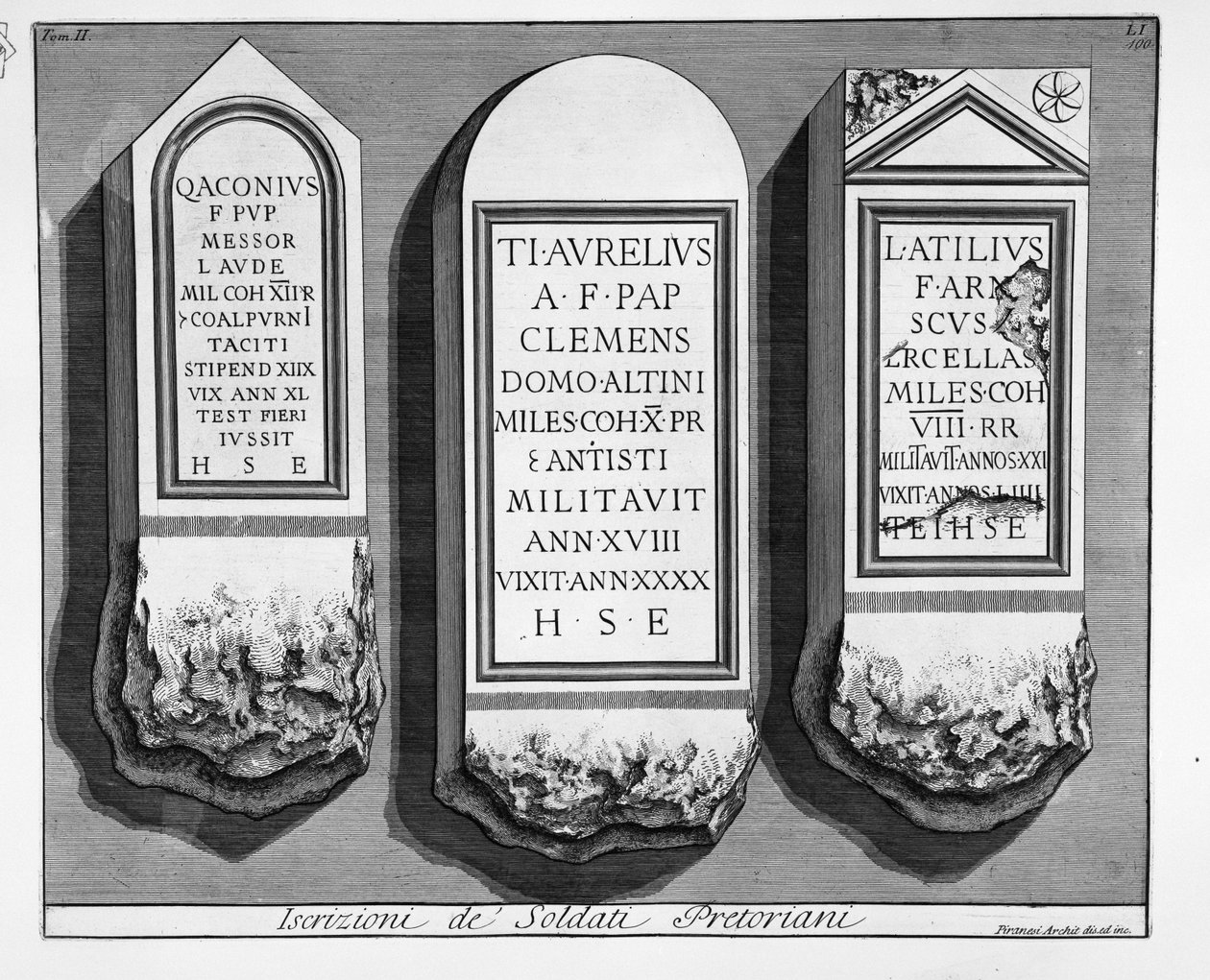 à gauche door Giovanni Battista Piranesi