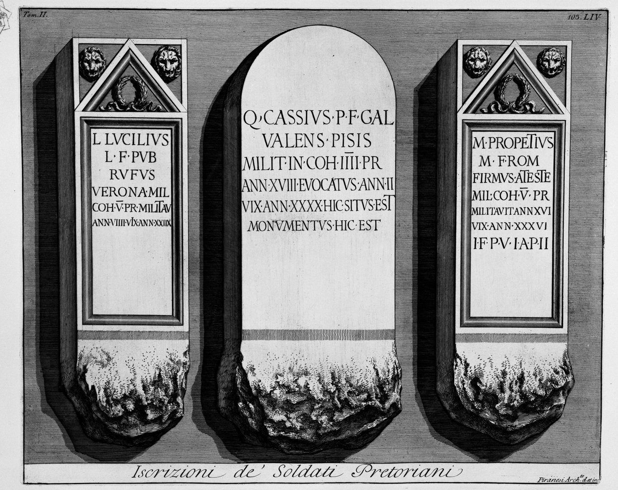 à gauche door Giovanni Battista Piranesi