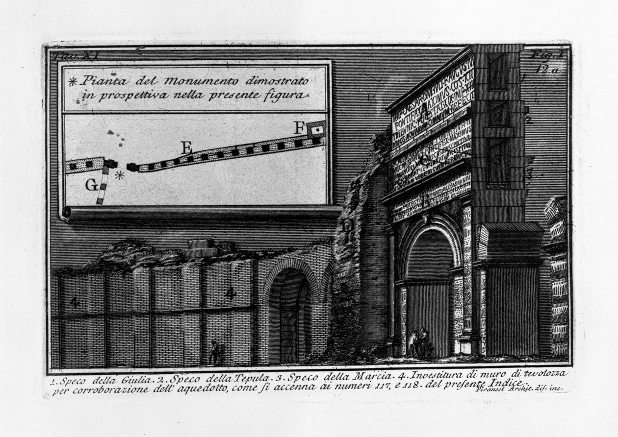 Aqua Julia door Giovanni Battista Piranesi