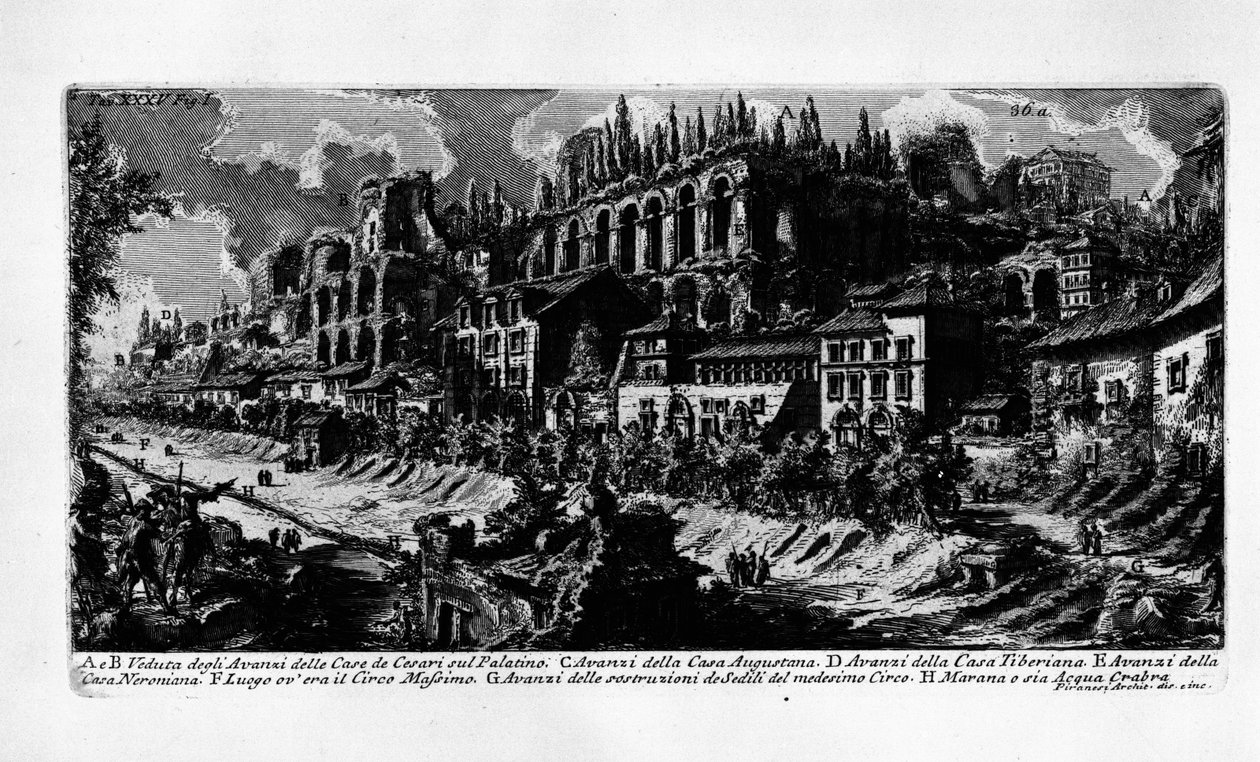 Domus Augustana door Giovanni-Battista Piranesi