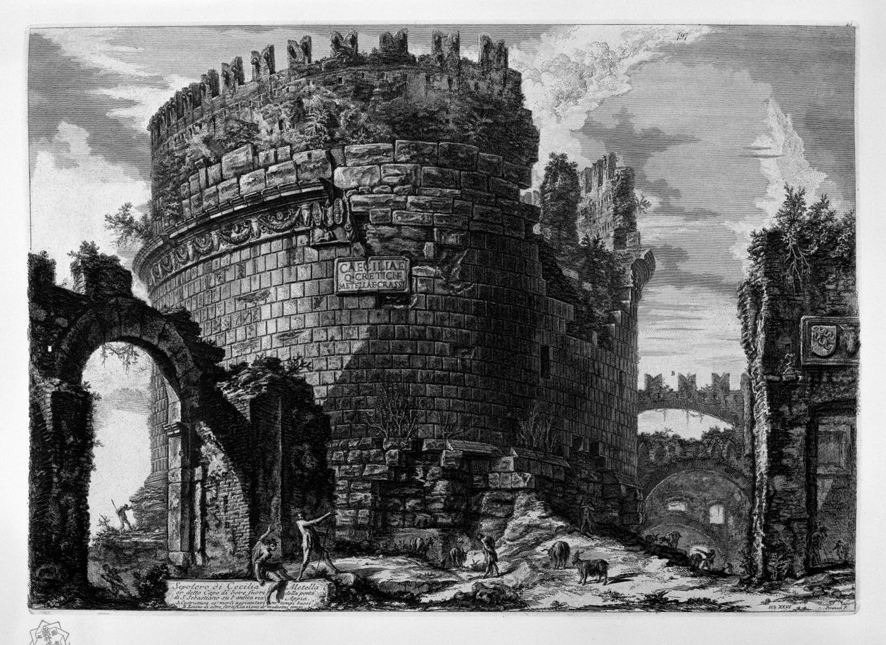 Graf van Cecilia Metella door Giovanni Battista Piranesi