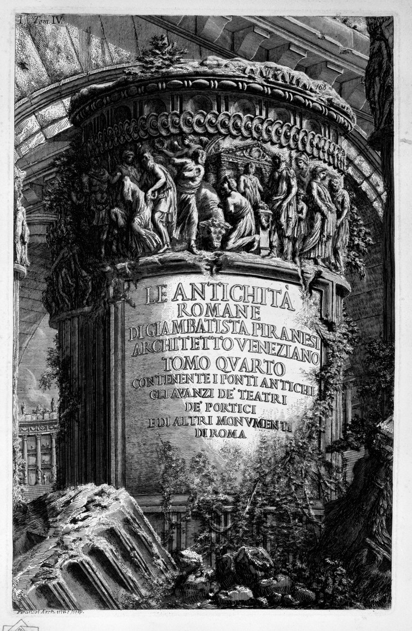 Titelpagina voor deel 4 door Giovanni-Battista Piranesi