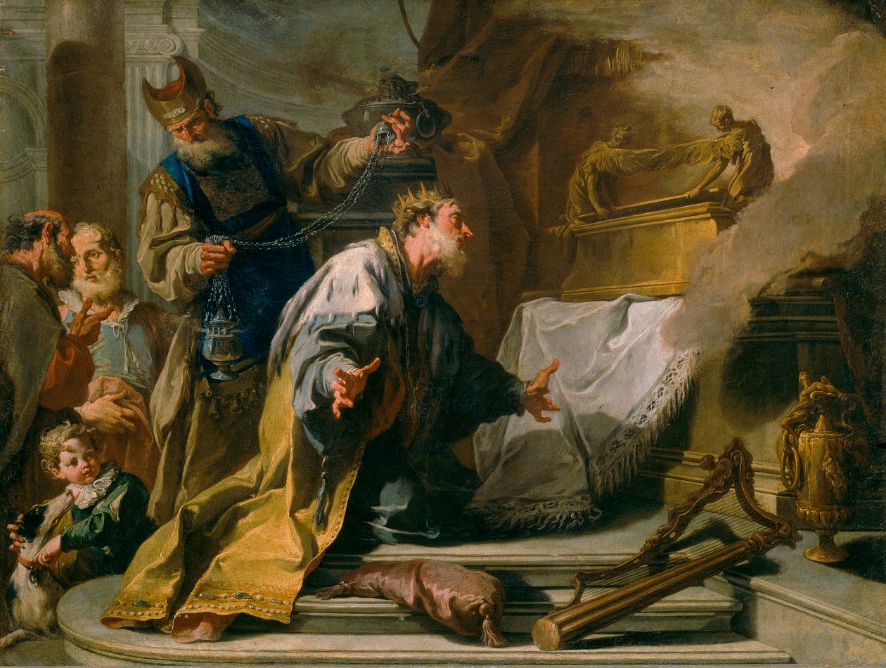 David voor de Ark van het Verbond door Giovanni Battista Pittoni