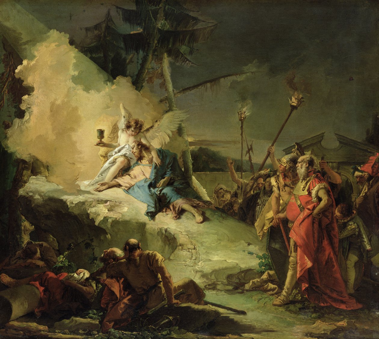 Christus in de Tuin van Getsemane door Giovanni-Battista Tiepolo