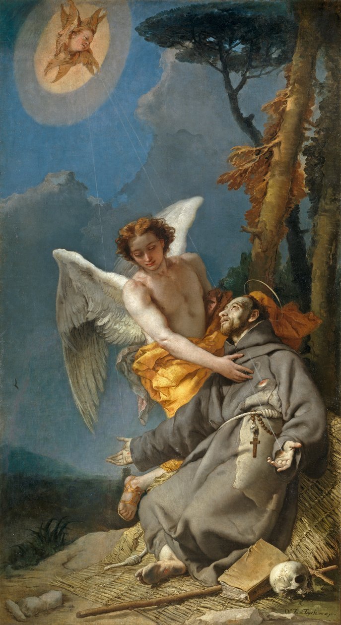 Stigmatisatie van Sint Franciscus van Assisi door Giovanni-Battista Tiepolo