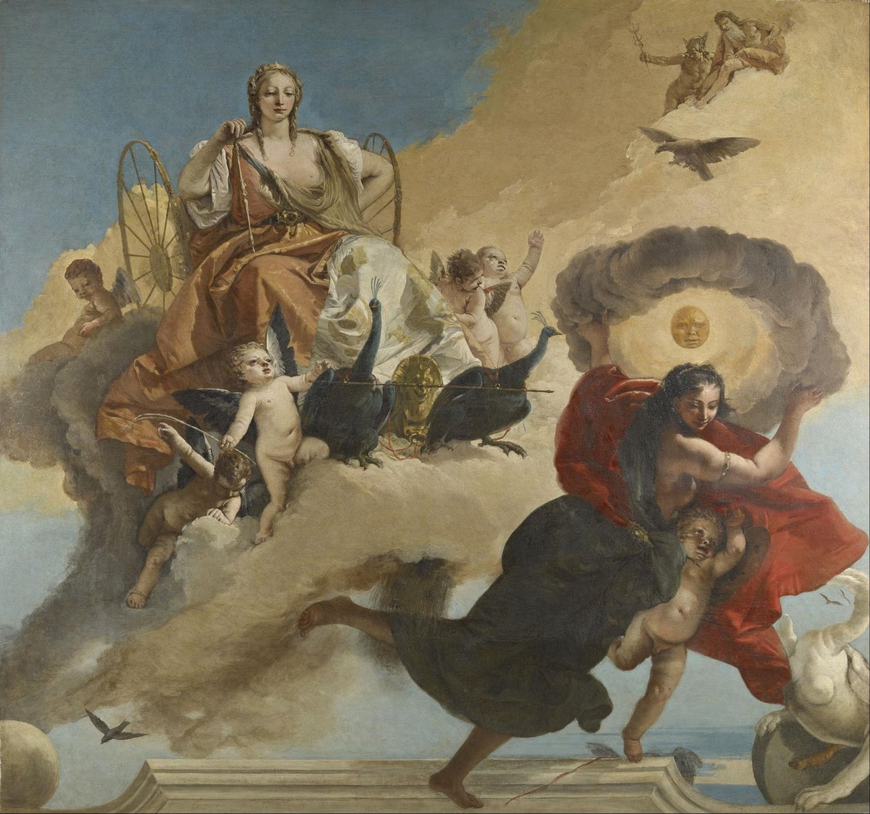 Juno en Luna door Giovanni-Battista Tiepolo