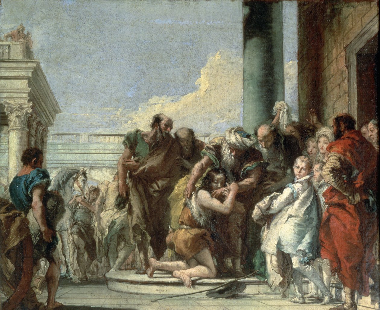 De terugkeer van de verloren zoon, 1780 door Giovanni Battista Tiepolo