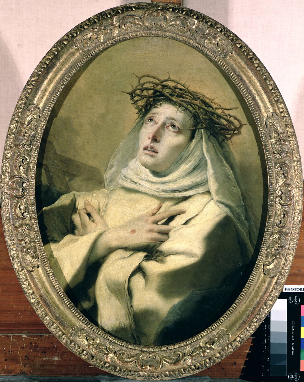 St. Catharina van Siena (1347-80), c.1746 door Giovanni Battista Tiepolo