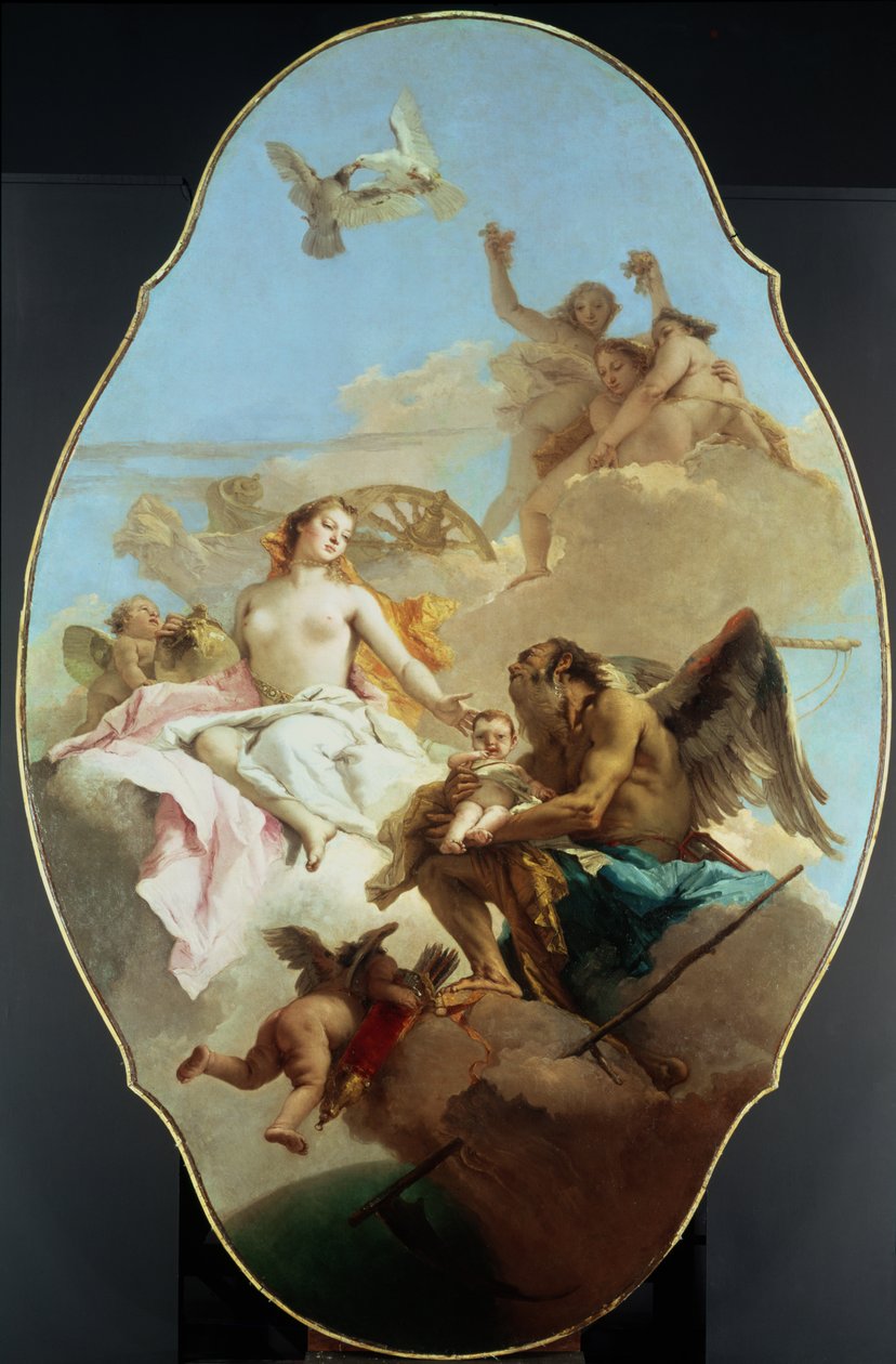 Venus, plafondschildering door Giovanni Battista Tiepolo
