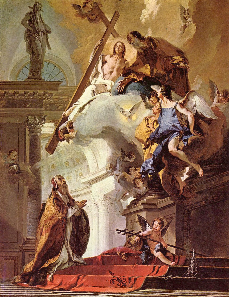 Visioen van paus Clemens door Giovanni-Battista Tiepolo