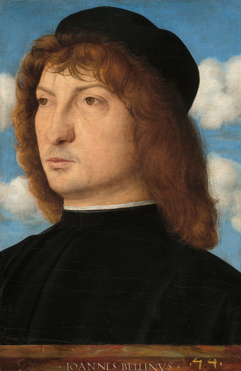 Portret van een Venetiaanse heer, c.1500 door Giovanni Bellini