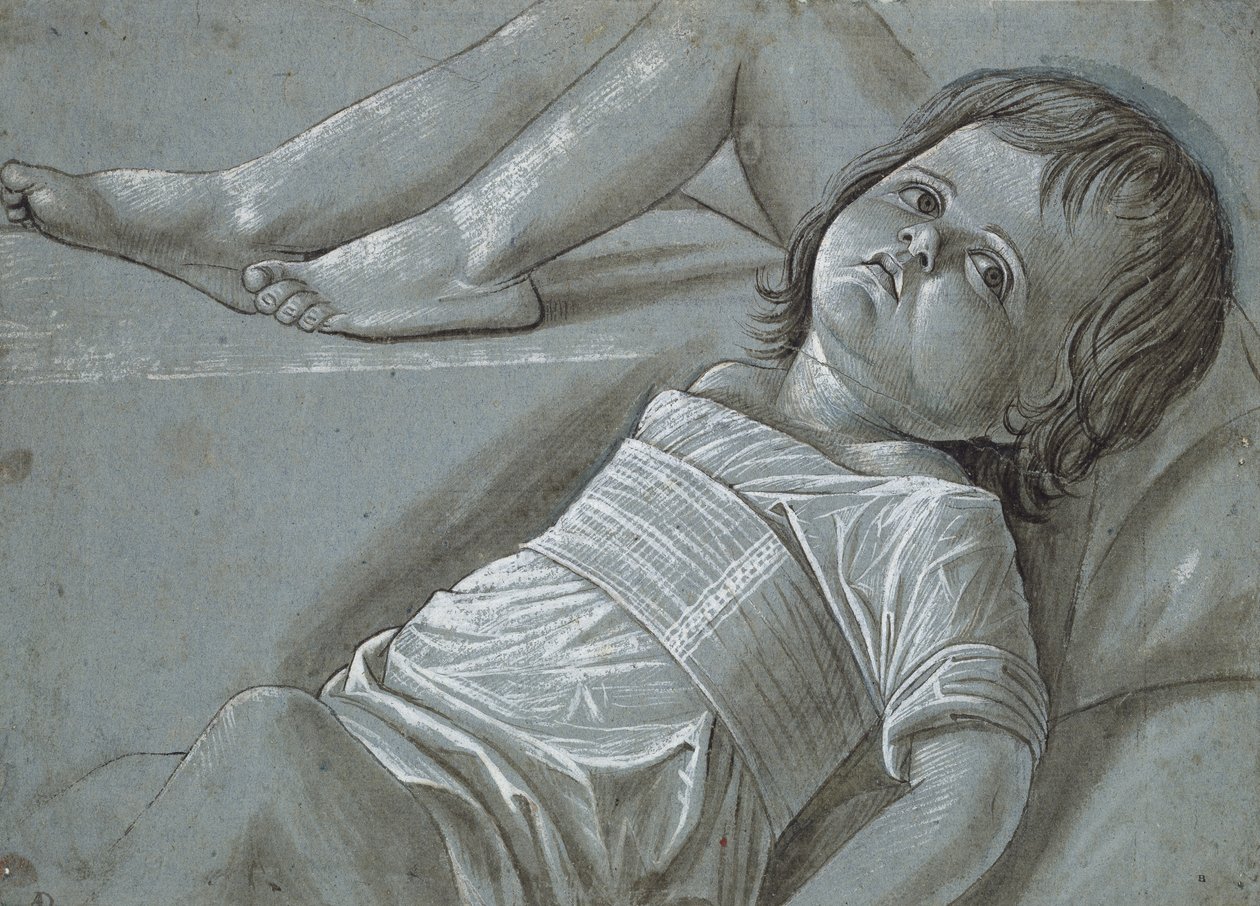Studie voor een liggend figuur van het Christuskind door Giovanni Bellini