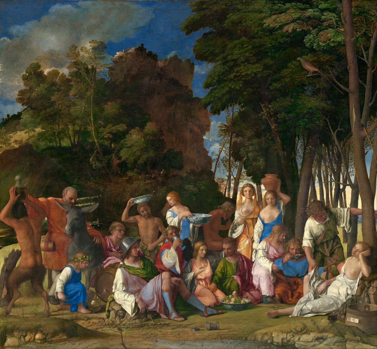 Het feest van de goden door Giovanni Bellini